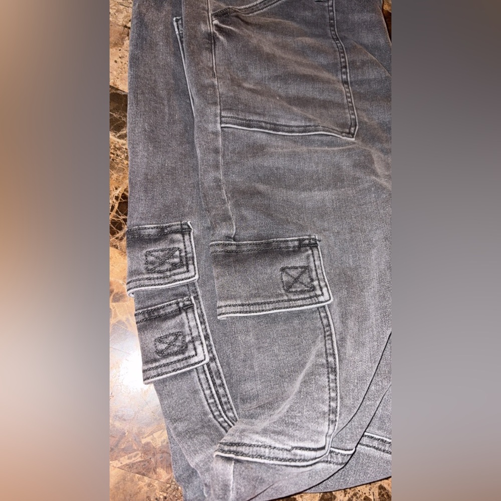 AMERICAN EAGLE SUPER HI-RISE JEGGINGS 
SIZE 22 GRAY - Picture 5 of 5